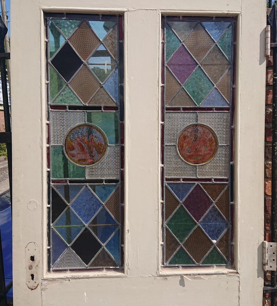 <p>4 Panel Stainedglass Door</p><p>90 cm x 203 cm